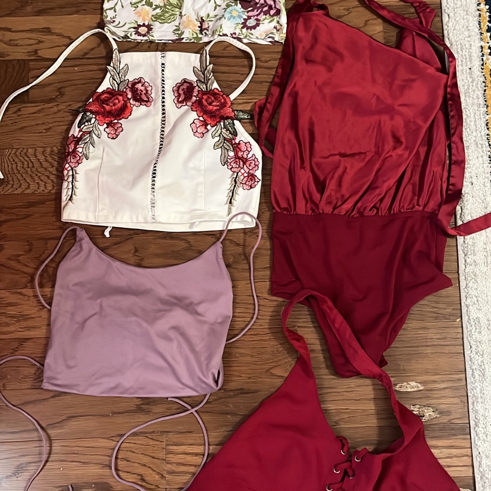 Floral Embroidered and Solid Tops Collection